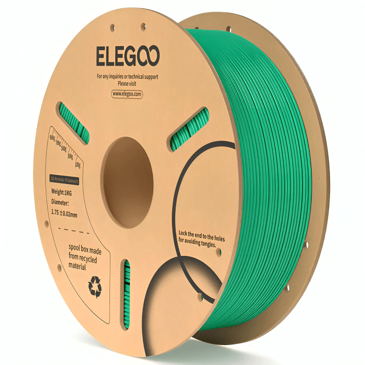 FILAMENTO ELEGOO PLA 1.75 MM 1 KG VERDE MARINO