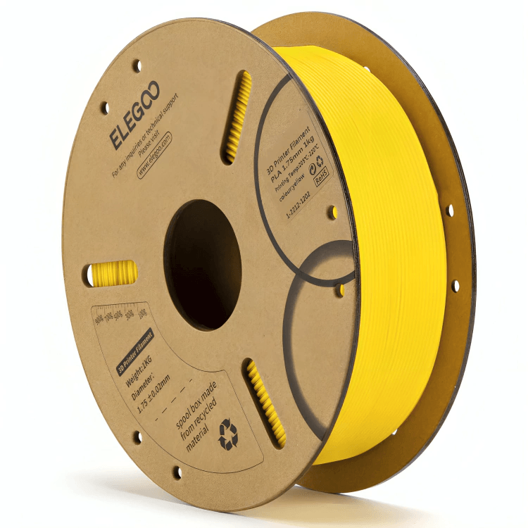 FILAMENTO ELEGOO PLA 1.75MM 1KG AMARILLO