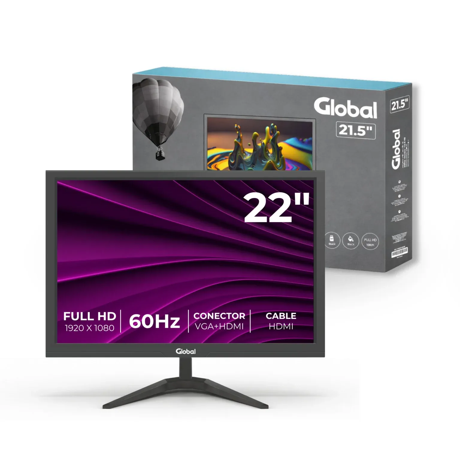 MONITOR GLOBAL OFFICE FHD 21.5"