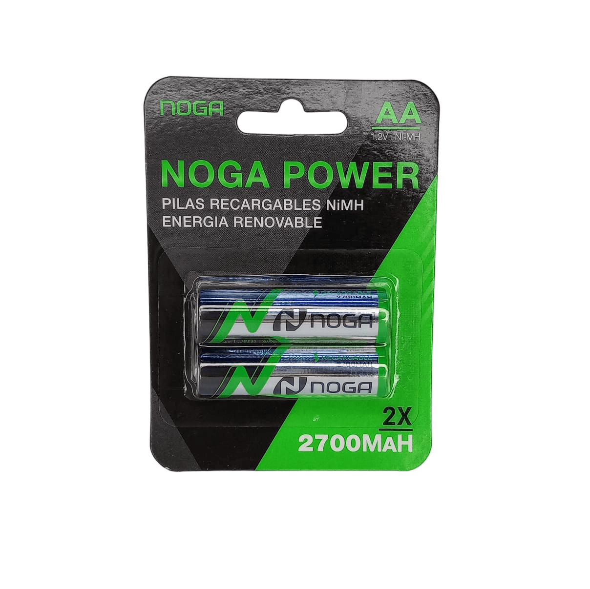 PILA RECARGABLE AA 2700MAH NOGA X2