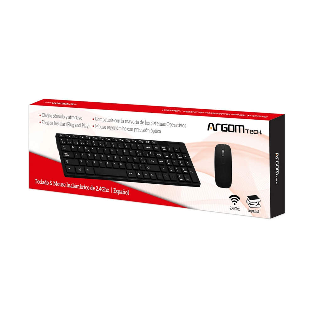 KIT TECLADO Y MOUSE INALÁMBRICO ARGOM
