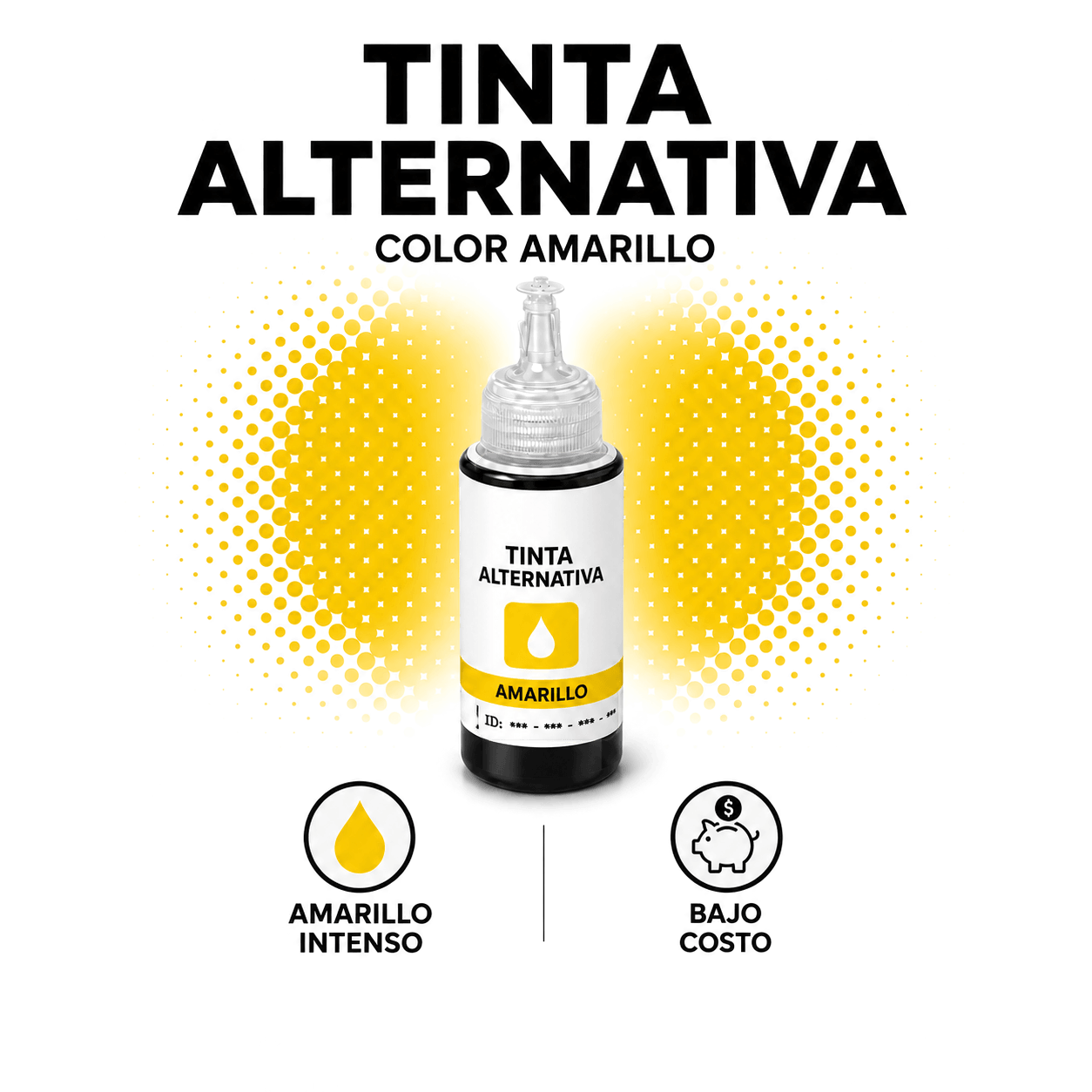 TINTA ALTERNATIVA HP GT51 / GT52 AMARILLO