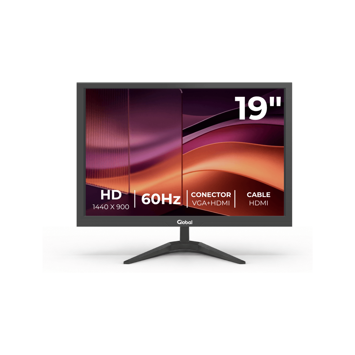 MONITOR GLOBAL OFFICE 19IHD 19" HD