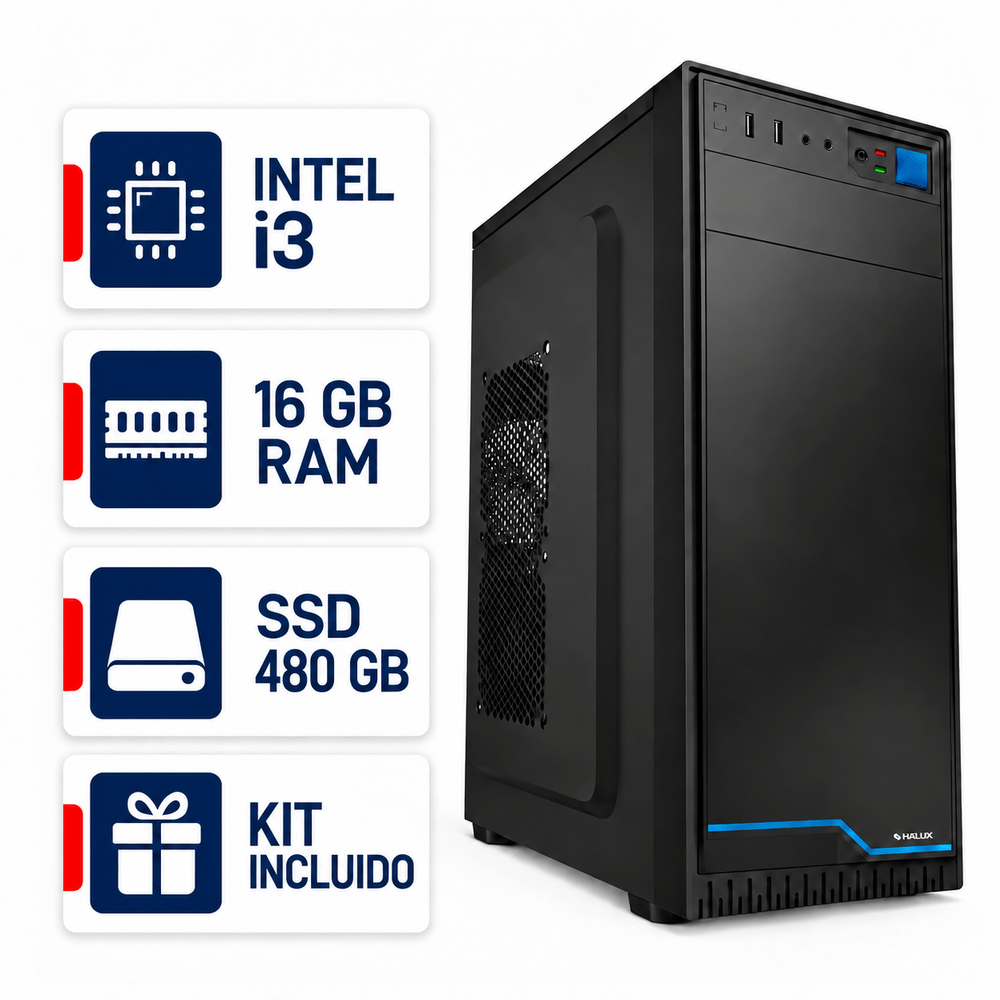 PC ARMADA INTEL CORE I3-12100 16GB RAM SSD 480GB