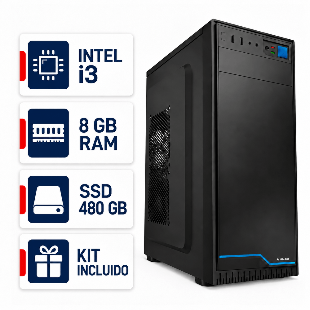 PC ARMADA INTEL CORE I3-12100 8GB RAM SSD 480GB