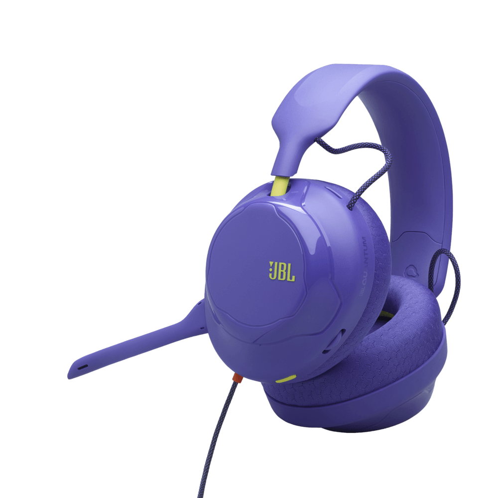 AURICULAR JBL QUANTUM 120 CON MICRÓFONO VIOLETA