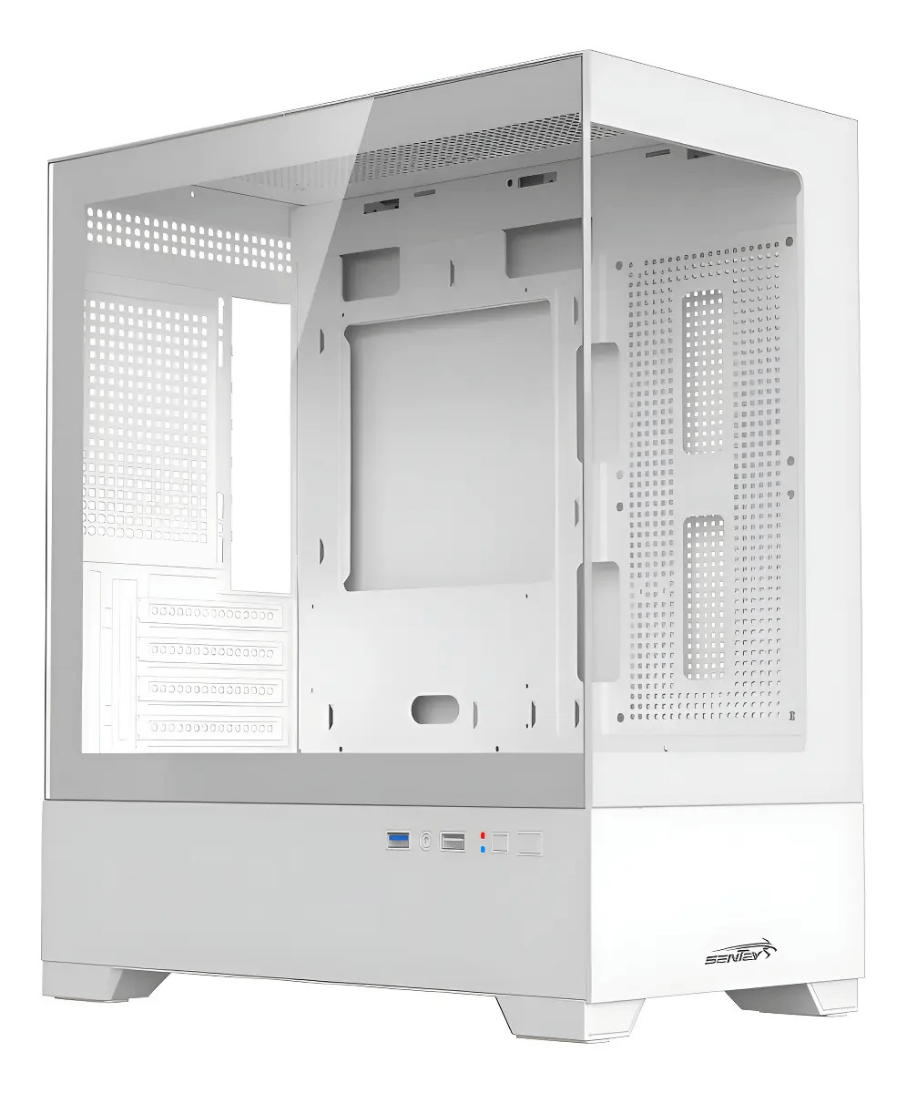 GABINETE SENTEY 6100-SF WHITE H10 CON COOLER FIX RGB