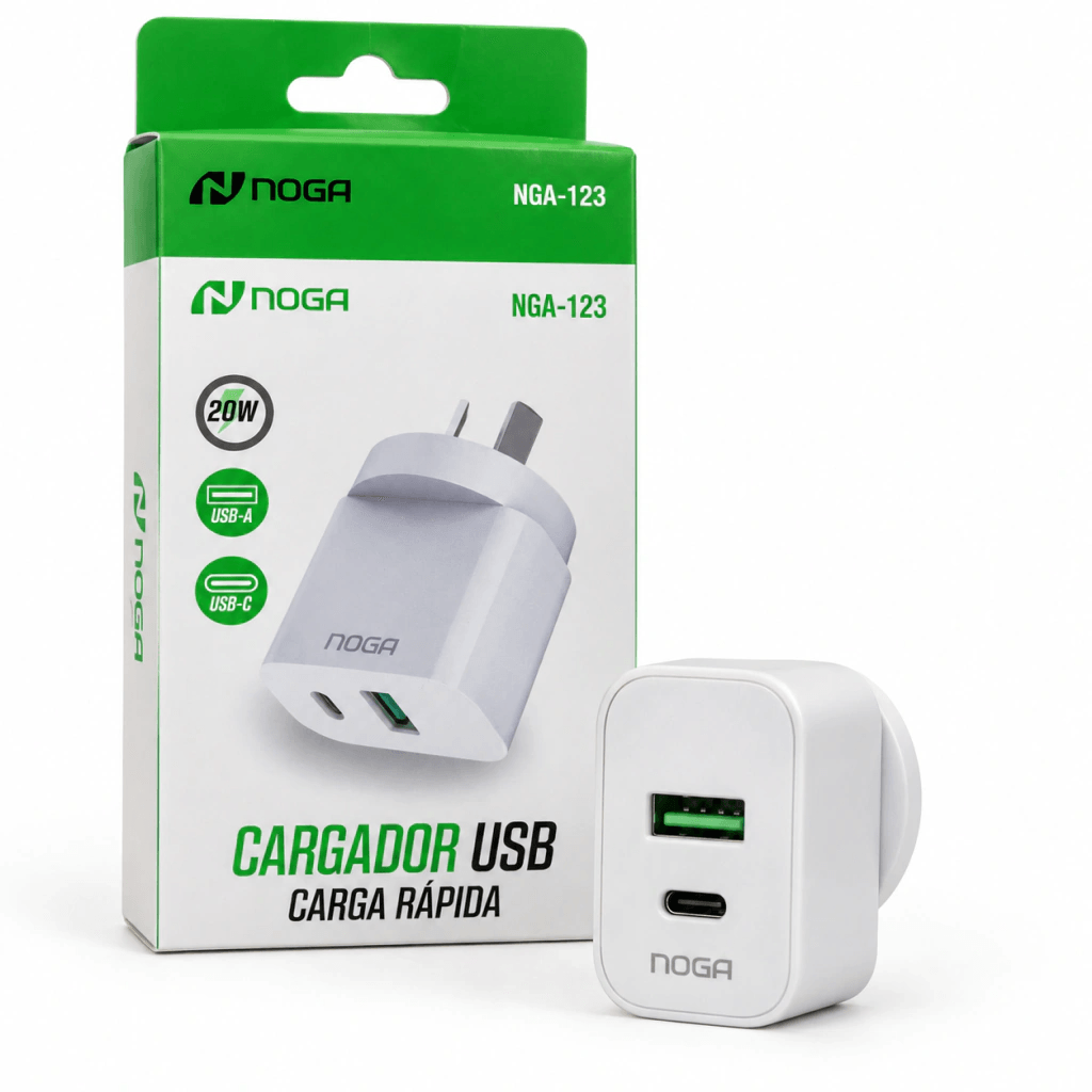 CARGADOR CELULAR NOGA NGA-123 20W USB/USB-C
