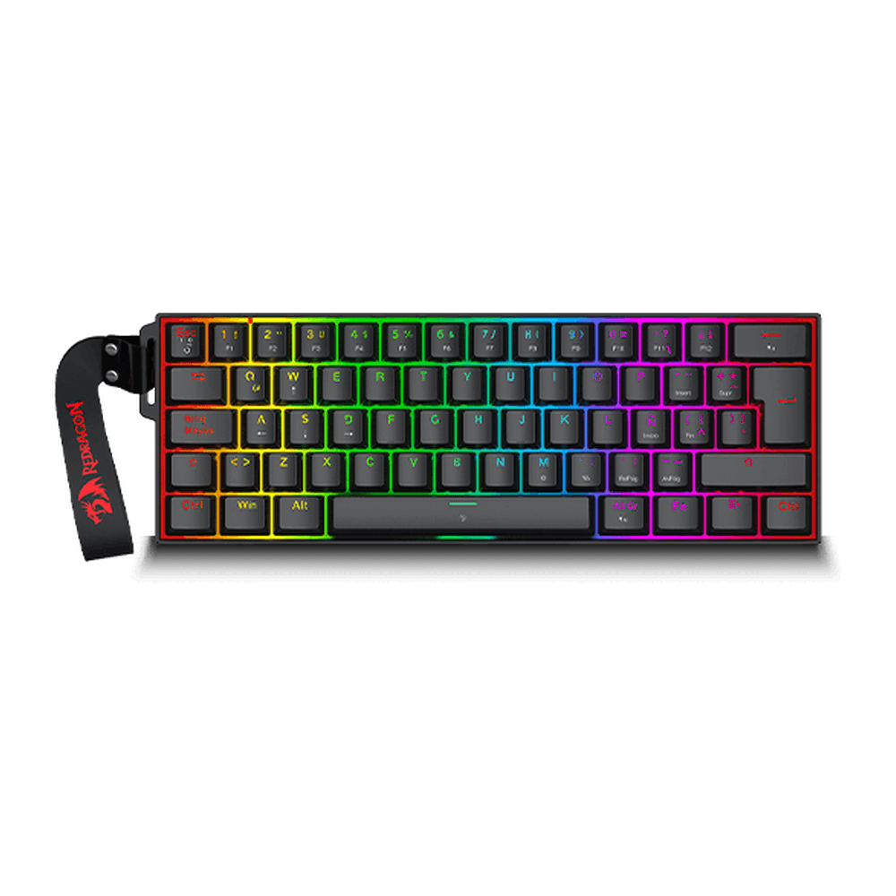 TECLADO REDRAGON FIZZ K617 MP MAGNÉTICO RGB BLACK