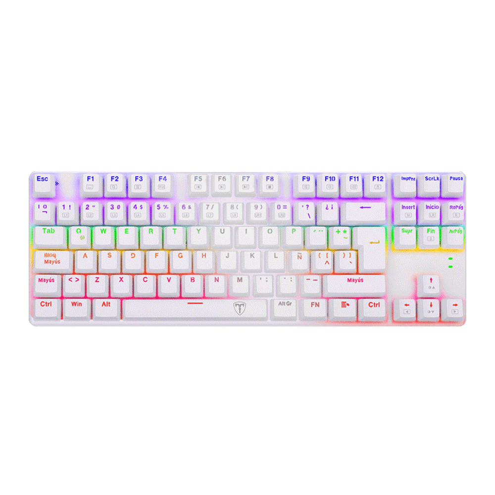TECLADO T-DAGGER BORA LITE T-TGK313W-LIT WHITE