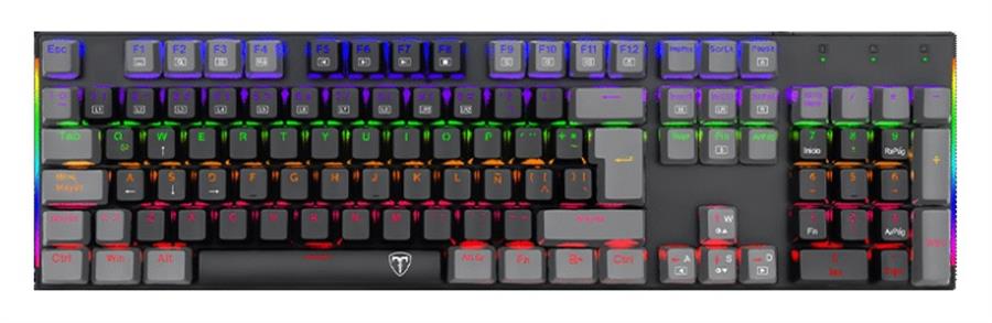 TECLADO T-DAGGER NAXOS T-TGK310BG RAINBOW ESPAÑOL